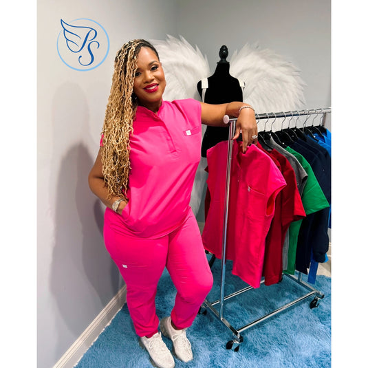 SLEEVELESS GIRLIE PINK JOGGER SET